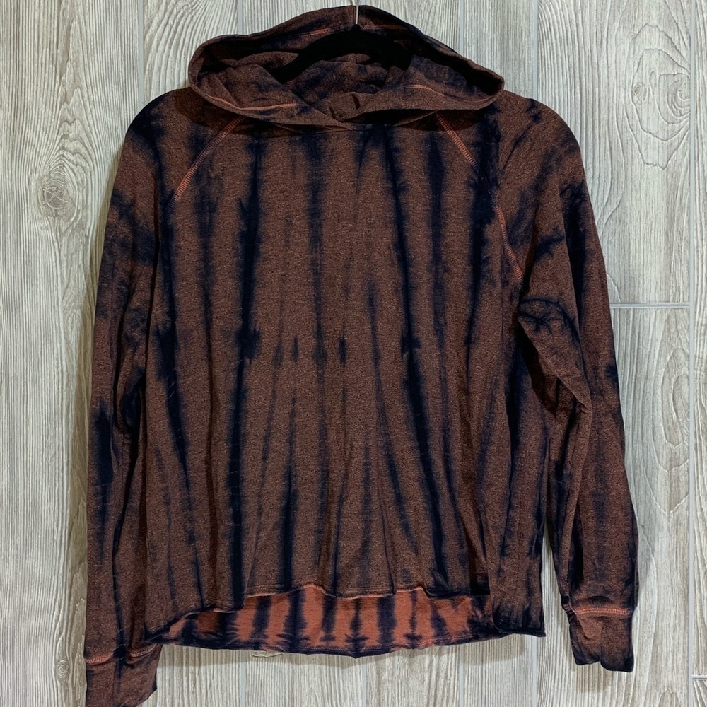 Anthropologie Sundry Lora Tie Dye Comfy Soft Hoodie Sweatshirt size S